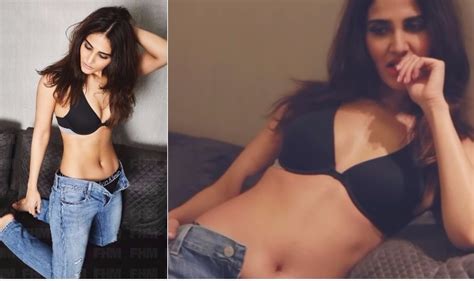 Vaani Kapoor Strips Down To Her Black Bra And Panties For Hot Magazine