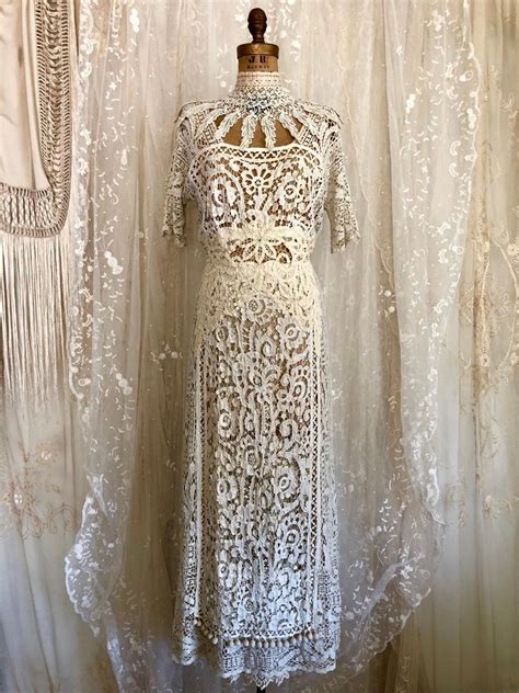 Antique Edwardian Re Worked Hobble Dress Wedding Dress Etsy