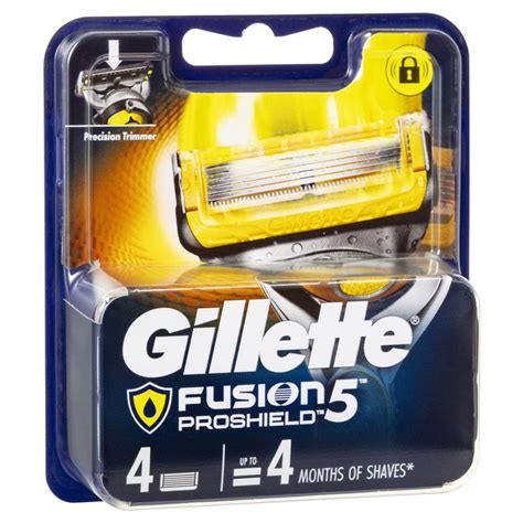 buy gillette fusion proshield refill blades 4 pack online at chemist warehouse®