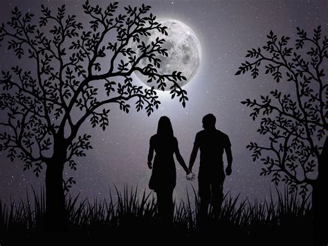 Moon Romance Wallpapers Top Free Moon Romance Backgrounds Wallpaperaccess