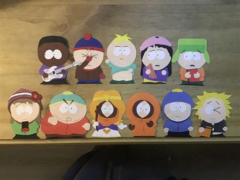 As A Big Fan Of South Park I Made These Characters With Coloured Paper Rsouthpark