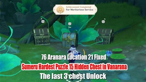 Hidden Chest In Vanarana Cave The Last Chest Unlock Aranara Locations Fixed Youtube