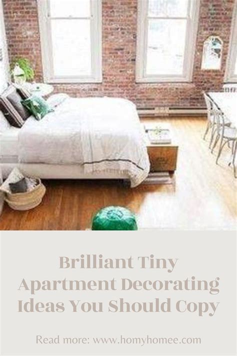 Brilliant Tiny Apartment Decorating Ideas You Should Copy Homyhomee