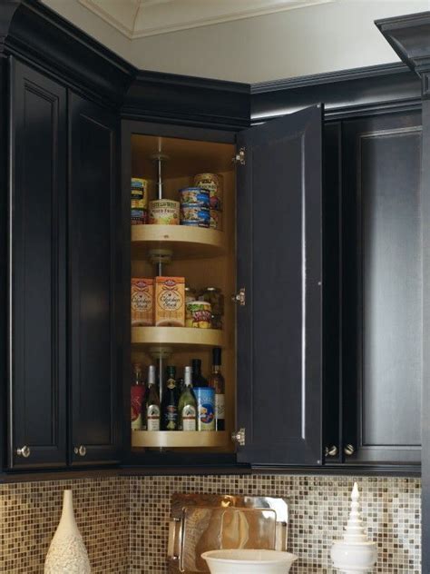 Not only will it multiply the cabinet's capacity, but it will allow for more organization by creating designated ingredient. Upper Corner Kitchen Cabinet Solutions | Live Simply by Annie
