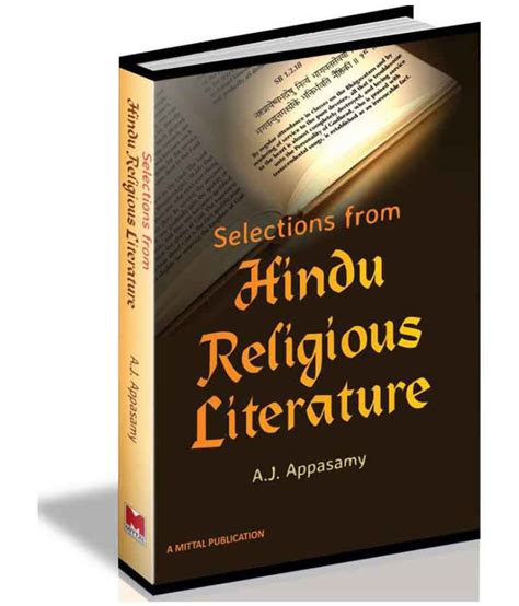 Selections From Hindu Religious Literature Buy Selections From Hindu