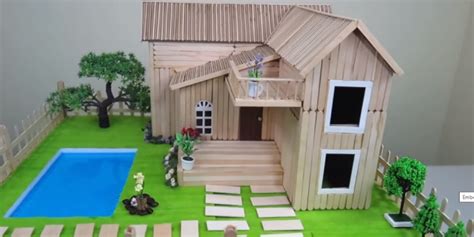 Kerajinan miniatur rumah dari stik es krim. 9 Cara Membuat Kerajinan Tangan dari Stik Es Krim ...