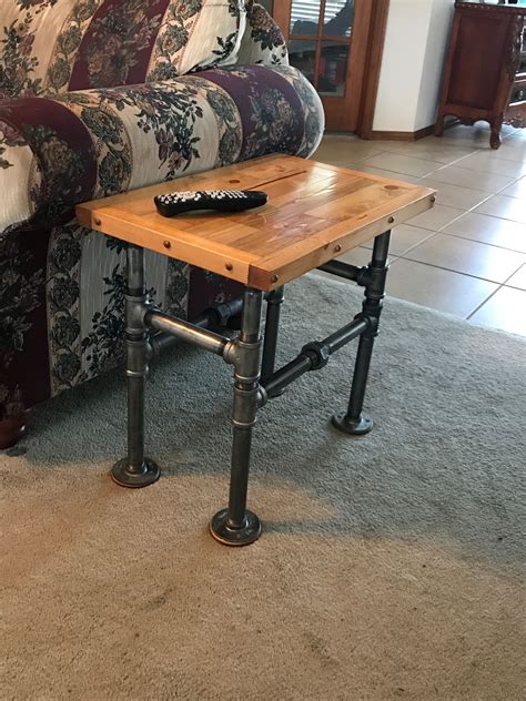 ますのでご Okd End Table， Industrial 2 Tier Side Table With Storage Shelf