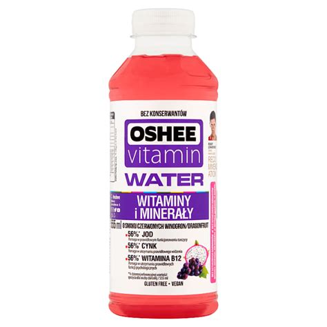 Oshee Vitamin Water Non Carbonated Drink Flavored With Red Grapes And