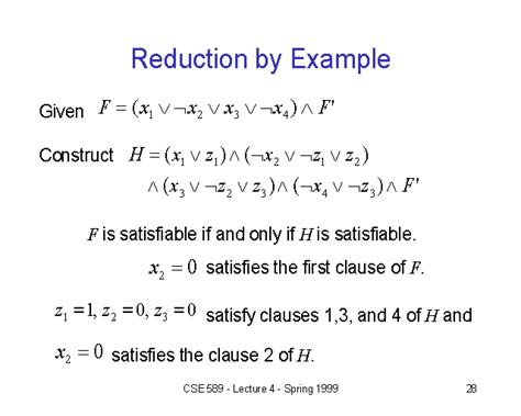 Reduction By Example