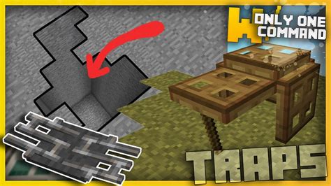 Minecraft Deadly Traps With Only One Command Block Youtube