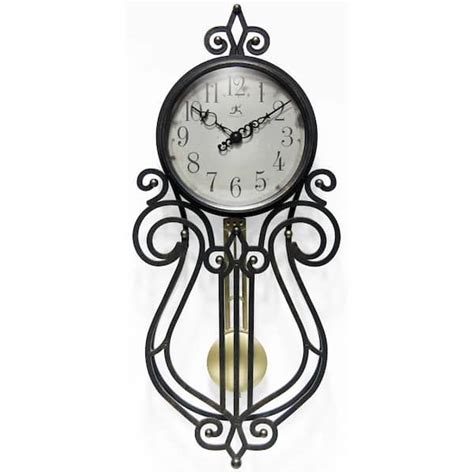 Infinity Instruments Pendulum Wall Clock 20068ag 4420 The Home Depot