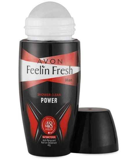 Avon Feeling Fresh Power Antibacterial Roll On Deodorant 40ml For Men