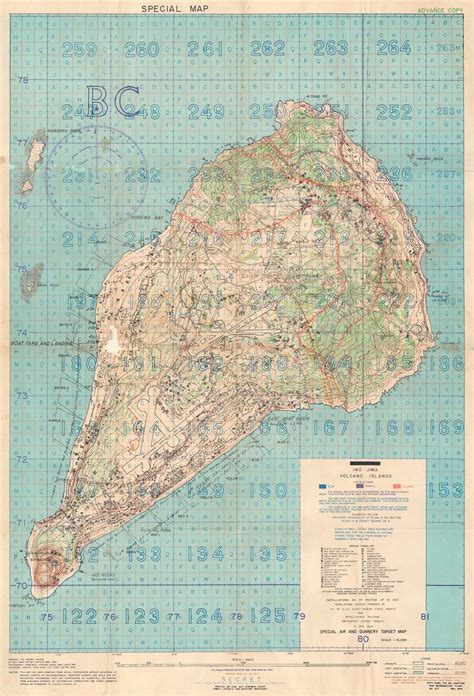 Iwo Jima Volcano Islands Geographicus Rare Antique Maps