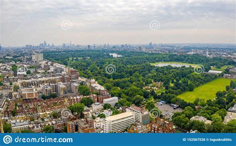 Beautiful Aerial View Of The Hyde Park In London Stock Photo Image Of