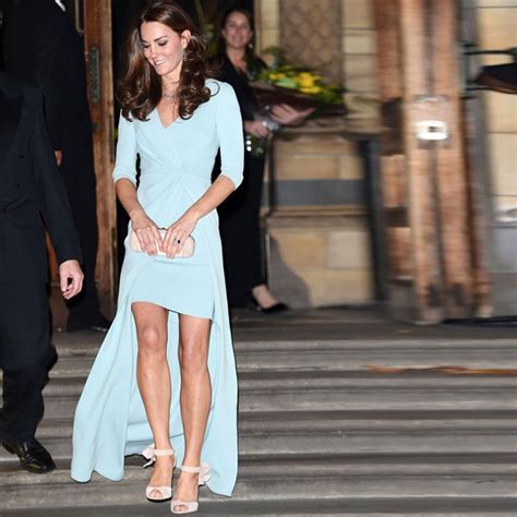 Kate Middleton Elegante Abiti Da Sera Di Alta Frontale Basso Corto Lungo Torna Mezza Manica In