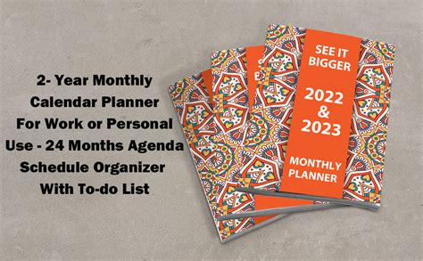 See It Bigger Planner 2022 2023 Monthly 2 Year Monthly Planner Calendar Schedule And Organizer