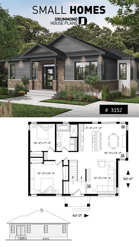 Small Modern Rustic Home Easy Home Plans