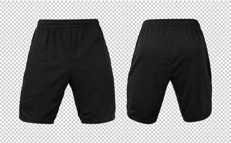 Premium Psd Blank Black Shorts Pant Mockup Cal Es Pretos Camisas Estilosas Cal As Ou Shorts