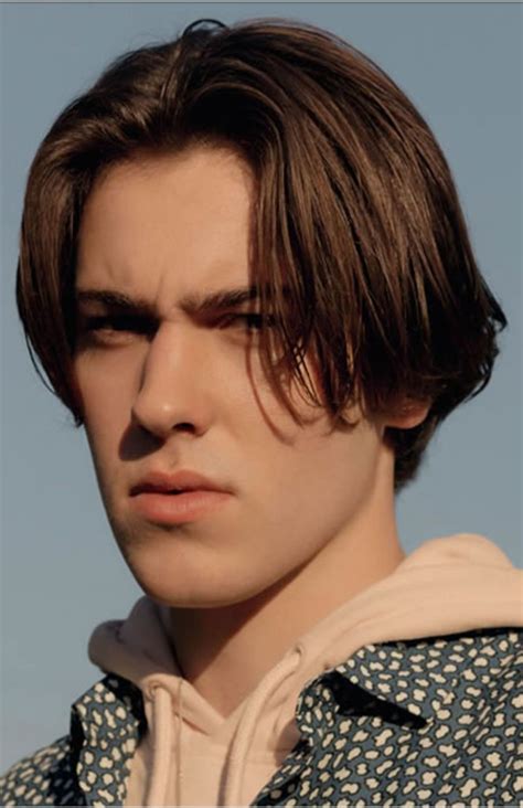 Shanne Valentin Boys Long Hairstyles Middle Part Hairstyles Long