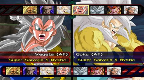 Vegeta Ssj 5 Mystic Team Vs Goku Ssj 5 Mystic Team Iso Pipe Game Gohan Bt3 95 Youtube