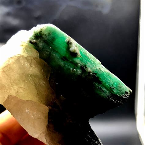 Crystal Natural Emerald Complete Mineral Specimen A1612 Etsy