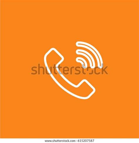 Phone Call Icon Stock Vector Royalty Free 615207587 Shutterstock