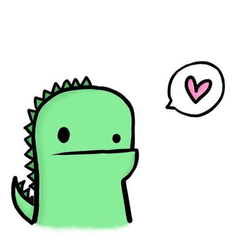 Dinosaur Love Kawaii Drawings Doodle Drawings Easy Drawings Tumblr