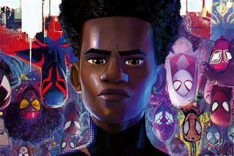 Miles Morales From Spider Man Across The Spider Verse 2023 Movie 4k