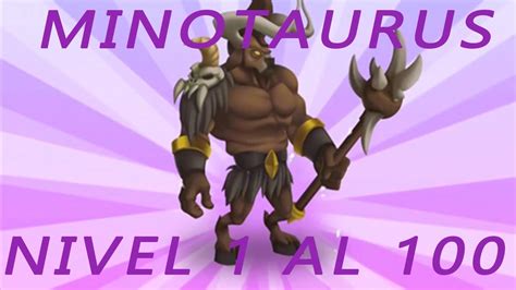 Monster Legends Minotaurus Nivel 1 Al 100 Combate Youtube