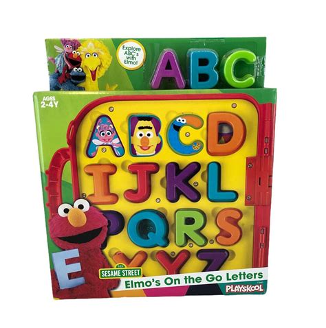 Sesame Street Elmos On The Go Letters Playskool Alphabet Toy Game