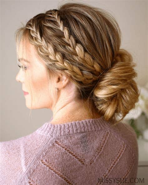 From box braids to crochet braids, and dutch braids to marley twists, we've explained all the different types of braids and hair twists. Triple Braided Updo | MISSY SUE