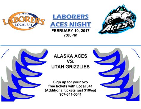 Alaska Aces Hockey Night Local 341