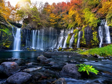 exotic-and-beautiful-nature,-waterfall,-river-stream-wallpaper,-hd