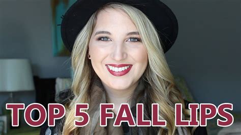My Top 5 Fall Lipsticks Youtube