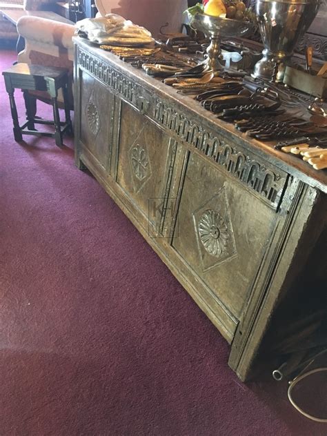 Chests And Coffers Prop Hire Large Carved Polished Chest Keeley Hire