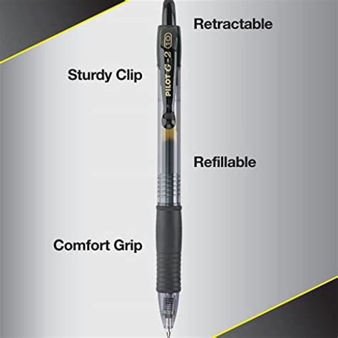 Pilot G2 Premium Refillable And Retractable Rolling Ball Gel Pens Bold