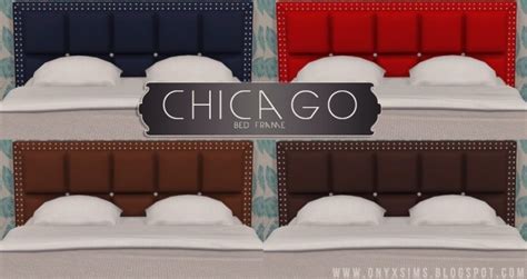 Chicago Bed Frame At Onyx Sims Sims 4 Updates