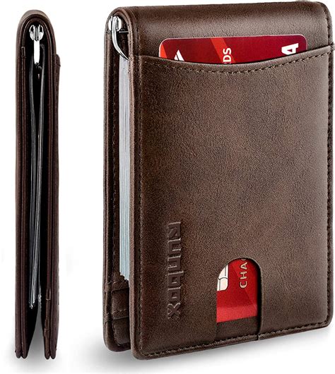 Buy Runbox Minimalist Slim Wallet For Men With Money Clip Rfid Blocking