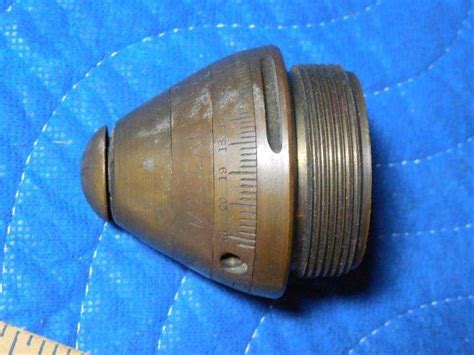 Wwi Artillery Shell Bomb Nose Timer Fuse Nice