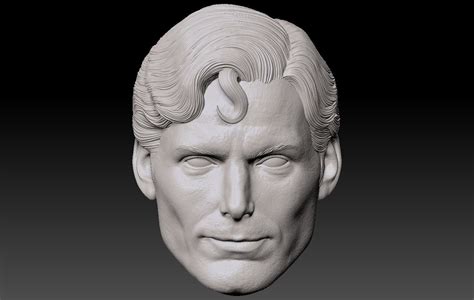 3d Printable Model Christopher Reeve Superman Head