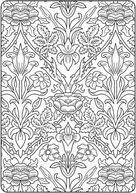Creative Haven Deluxe Edition Elegant Art Nouveau Coloring Book Dover