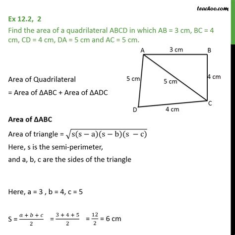 Find The Area And The Perimeter Of Quadrilateral Abcd Vrogue Co