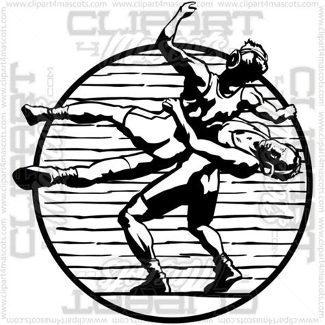 Wrestling Throw Clip Art Image Vector Or Formats