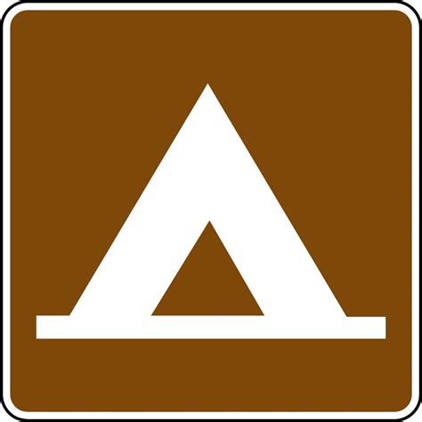Sign Clipart Camping