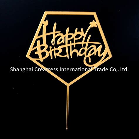 Supplies Acrylic Happy Birthday Cake Topper China Cake Topper Acrylic And Cake Topper Happy