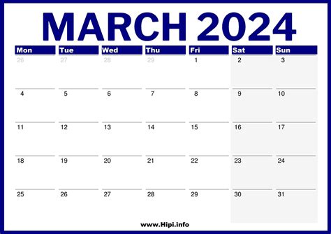 March 2024 Uk Calendar With Holidays For Printing Ima