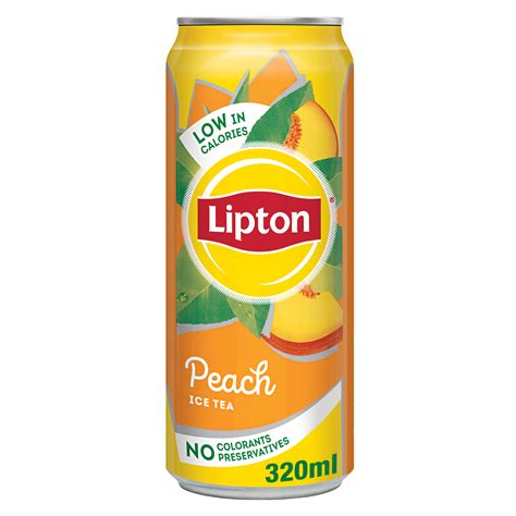 Lipton Peach Ice Tea Non Carbonated Low Calories Refreshing Drink 6 X