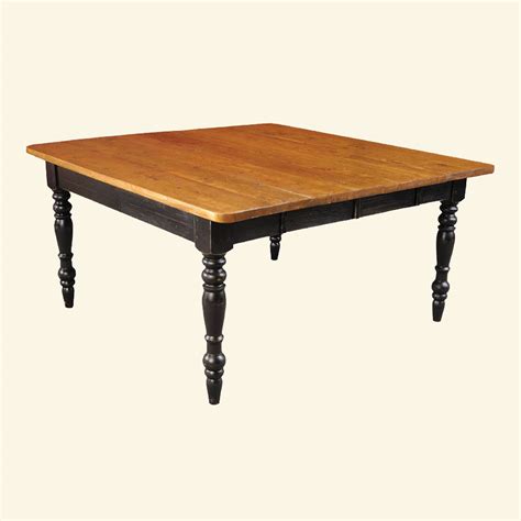 French Country 60 Inch Square Dining Table French Country Dining