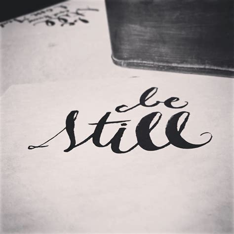 Be still and know. Hand lettered print from &letters coming this July to Etsy. | Hand lettered ...