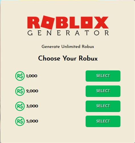 The Roblox Generator Is Shown In This Screenshot
